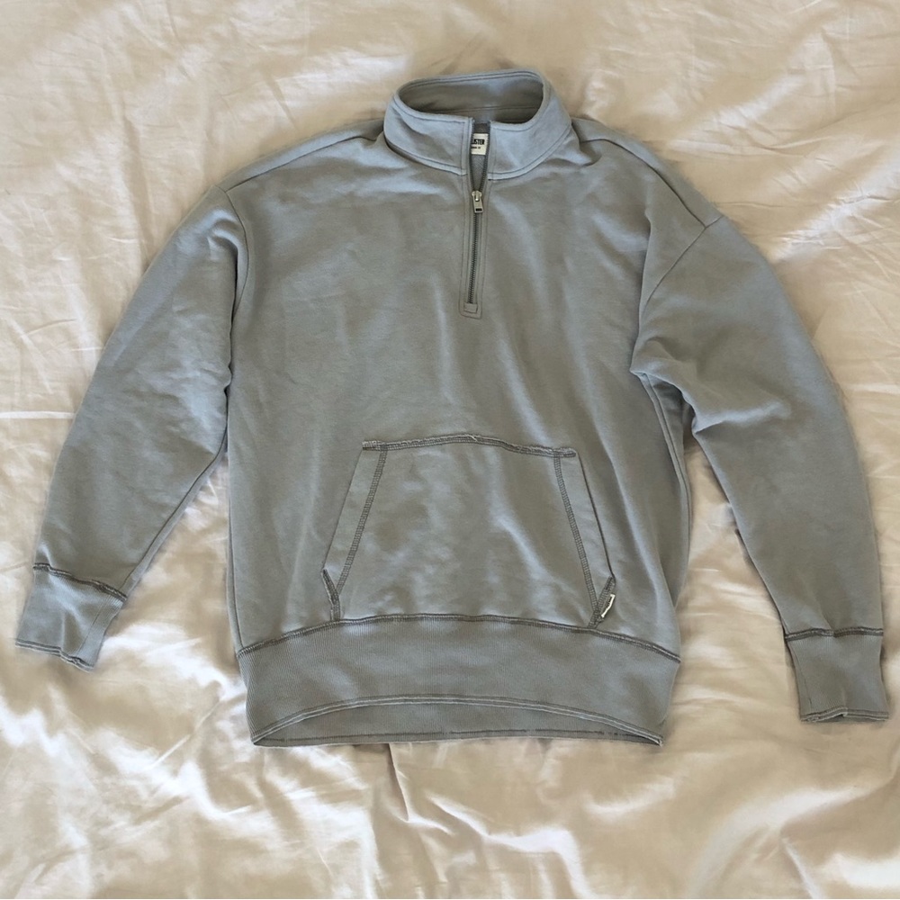 Grey Quarter Zip